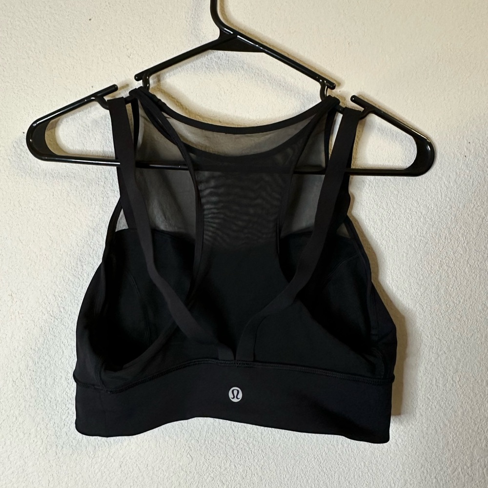 Lululemon Sun Setter Bra Black Support C/D High Coverage Size 6 - Picture 1 of 3
